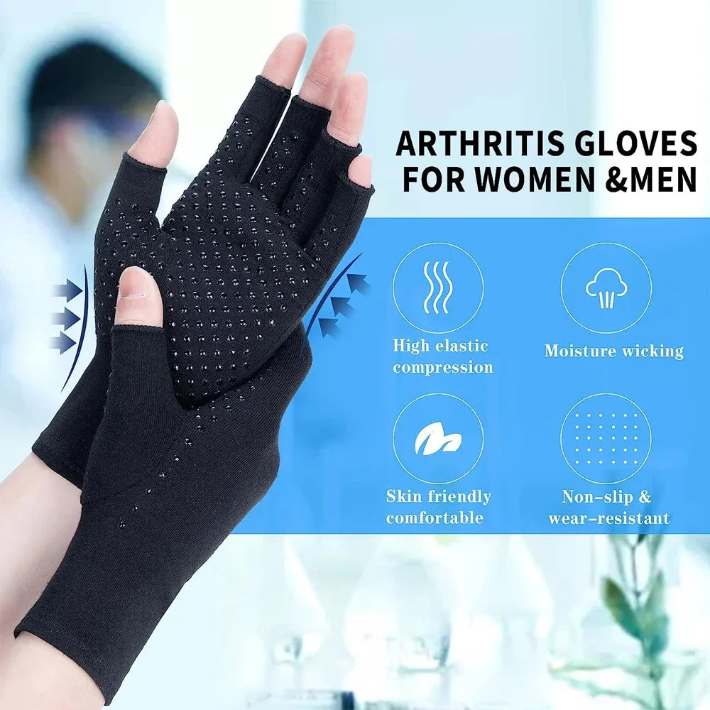 Arthritis Gloves-Unisex Rheumatic Pressure Ulcer Gloves, Lightweight Breathable Comfortable Compression Therapy Wrist Support