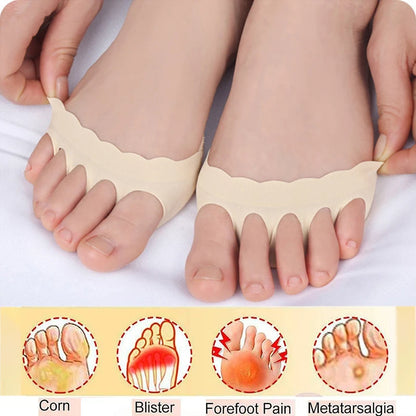 2/4Pcs Metatarsa Pads Soft Ball of Foot Cushions Prevention Pain Relief Honeycomb Fabric High Heels Invisible Socks