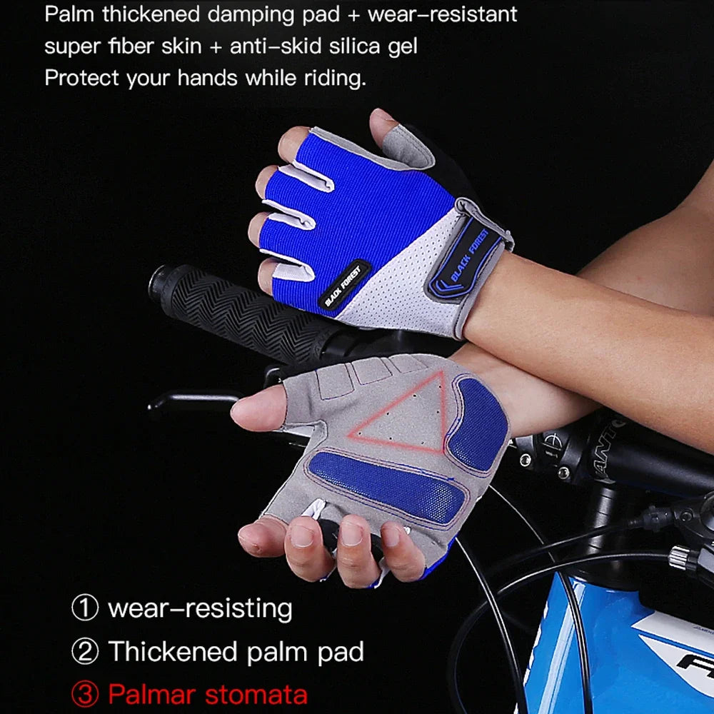 1Pair Cycling Gloves Bike Gloves Biking Gloves for Men Women with Shock-Absorbing Pad, Extra Grip,Flexible and Comfortable Fit