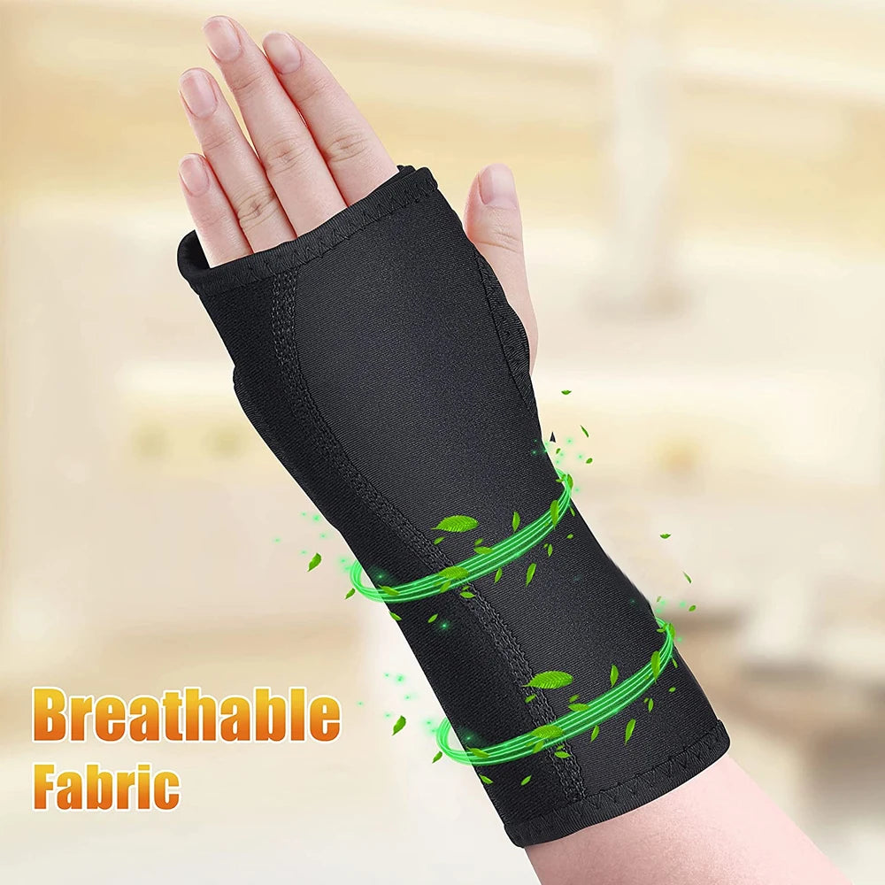 1Pcs Wrist Brace for Carpal Tunnel, Night Sleep Wrist Support Brace, Wrist Splint, Great for Wrist Pain, Sprain, Sports Injuries