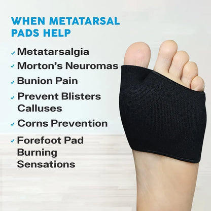 2/4Pcs Metatarsal Pads Ball of Foot Cushions Forefoot Pads