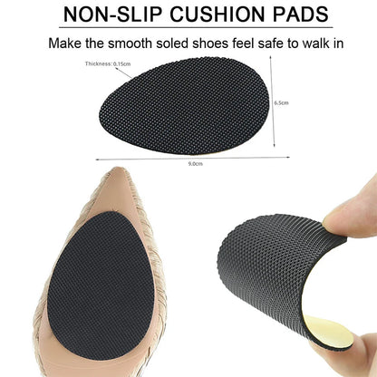 2Pcs Anti-Slip Shoe Stickers Self-Adhesive Shoe Grips Sole Protector for High Heel Shoes Pads on Bottom of Shoes