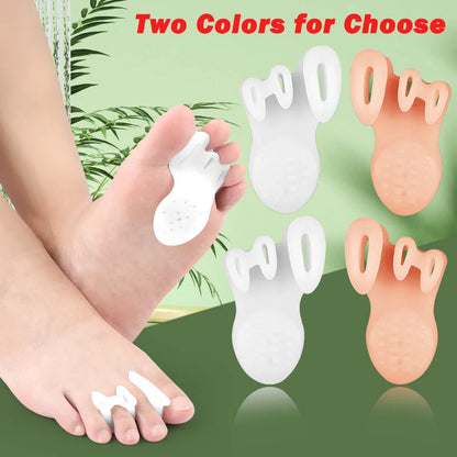 2Pcs Gel Toe Separators & Ball of Foot Cushions ,Pain Relief