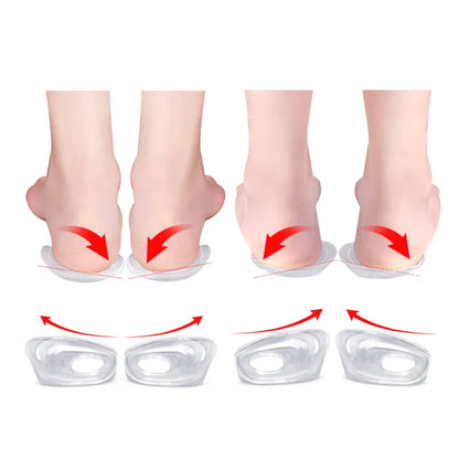 2Pcs/Pair Moisturizing Gel Heel Socks Cracked Soft Foot Protectors Relieve Heel Pain Feet Care Tool for Men and Women