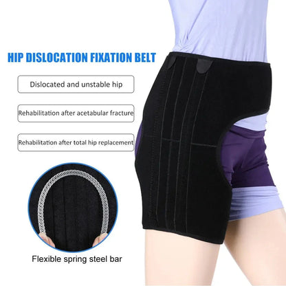 Groin Hip Brace for Sciatica Pain Relief Support Wrap for Hip Flexor Recovery Injury Sprain Relief Hernia Hamstring Quad SI Belt