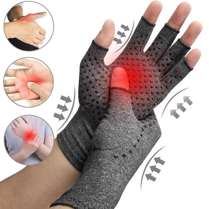 1Pair Arthritis Gloves Wrist Support Joint Pain Relief Hand Brace Women Men Therapy Wristband Compression Gloves