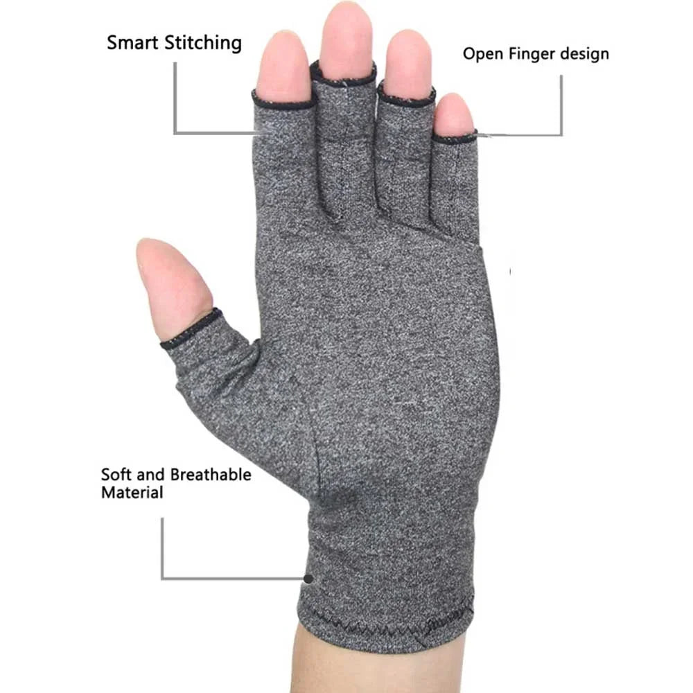 1Pair Unisex Compression Arthritis Gloves Wrist Support Cotton Joint Pain Relief Hand Brace Women Men Therapy Wristband