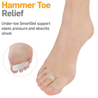 2/4Pcs Gel Hammer Toe Straightener Hammertoe Correctors