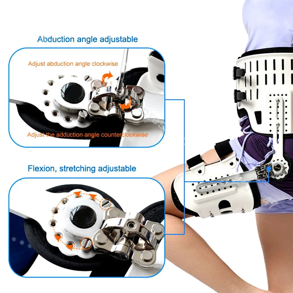 Hip Stabiliser Support Brace Corrector Hinged Hip Abduction Orthosis for Hip Groin Hamstring Thigh Sciatic Nerve Pain Relief