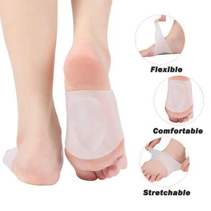 2Pcs/Pair Gel Arch Support Sleeves for Plantar Fasciitis Flat Foot Pain Relief Foot Compression Cushions Foot Care Tool