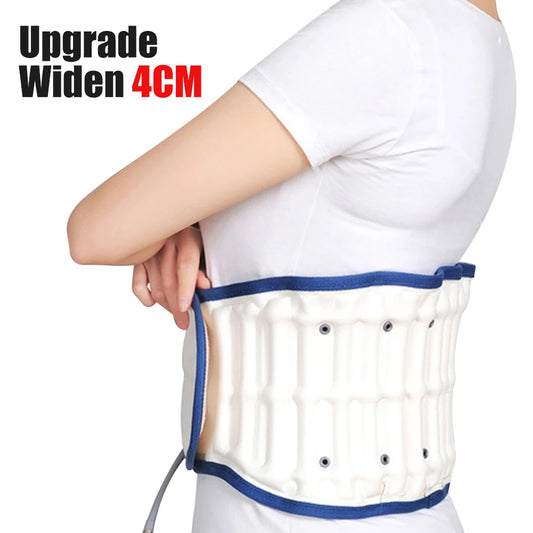 1Set Upgrade Back Decompression Belt Lumbar Support for Back Inflatable Waist Belt Pain Relief- Lower Back Traction Device