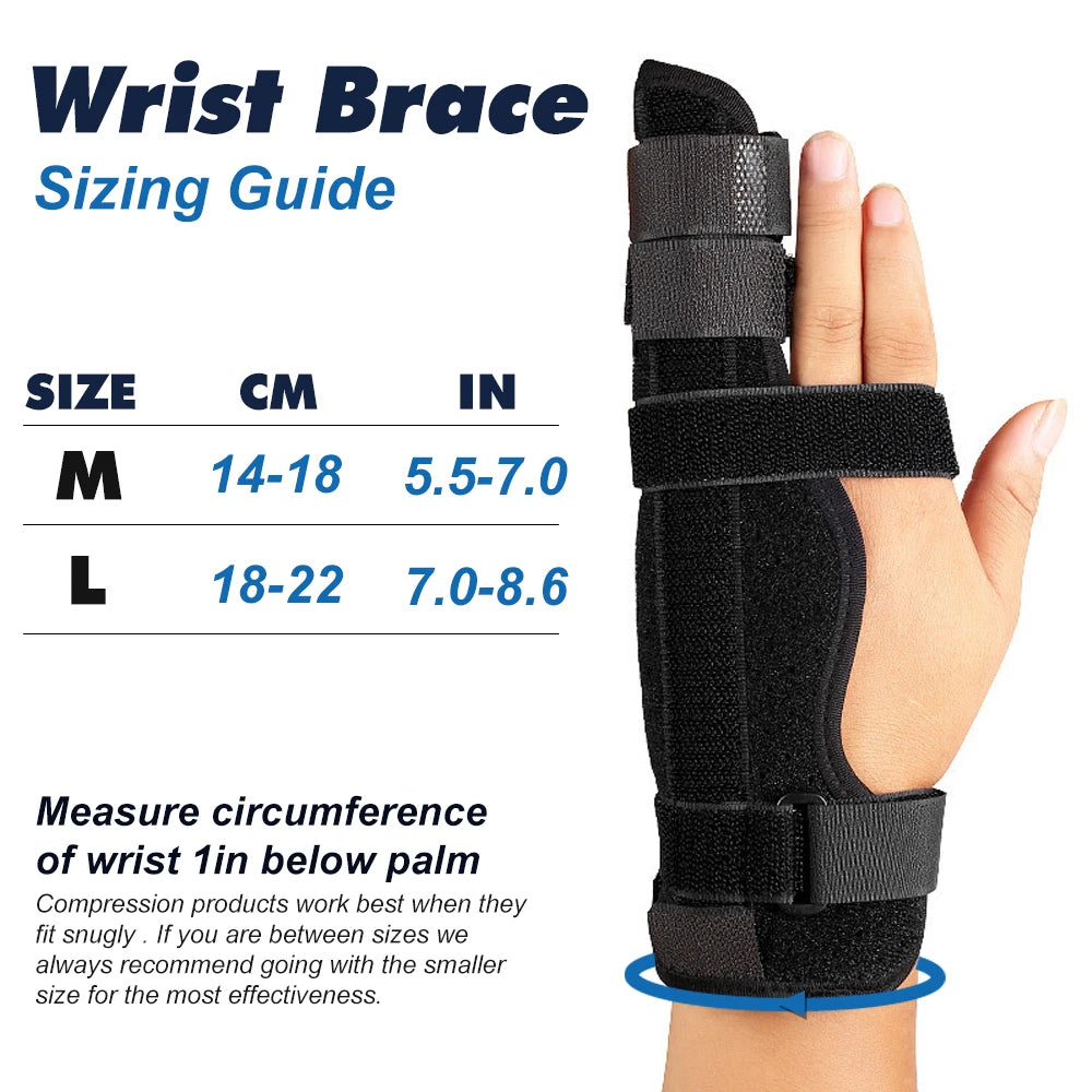 1Pcs Finger Splint Hand Brace, Little Finger Cast Trigger Finger Immobilizer Straightener, Ulnar Gutter Splint Support