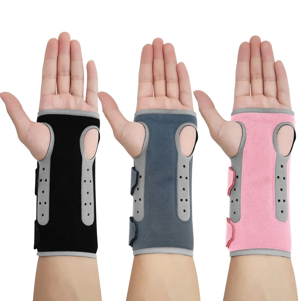 Wrist Brace for Carpal Tunnel, Adjustable Night Wrist Support with Splints,Hand Support for Arthritis,Tendonitis,Sprain,Injuries