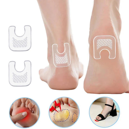 2/4Pcs Callus Pads Corn Protectors 1/8 inch Callus Cushions for Rubbing on Shoes Waterproof Toe Cushions U-Shaped