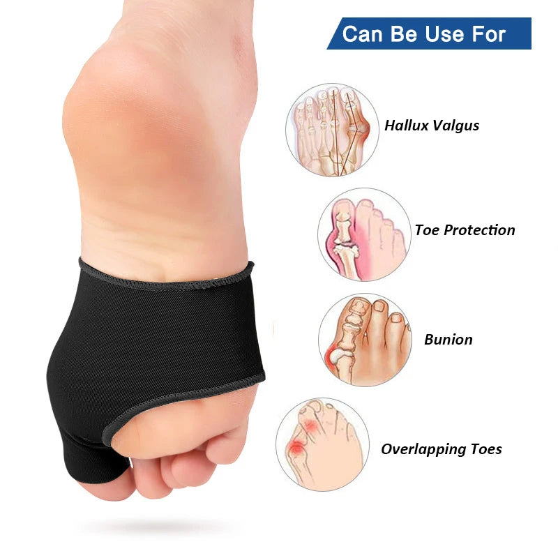 2Pcs/Pair Gel Bunion Corrector Big Toe Protector Pain Relief Hallux Valgus Bunions Pads Foot Cushion Brace Sleeve