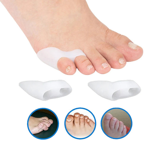 2Pcs Gel Pinky Toe Separator Bunionette Corrector Bunion Pads