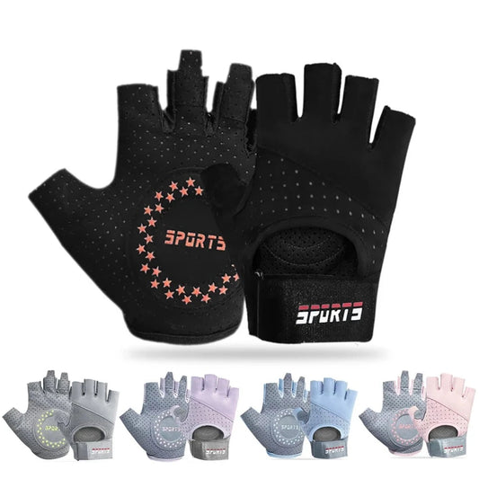 1Pair Workout Gloves for Men and Women, Exercise Gloves for Weight Lifting, Cycling, Gym, Training, Breathable and Snug Fit