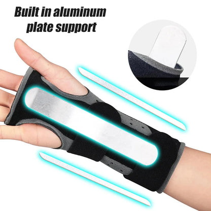 Wrist Brace for Carpal Tunnel, Adjustable Night Wrist Support with Splints,Hand Support for Arthritis,Tendonitis,Sprain,Injuries