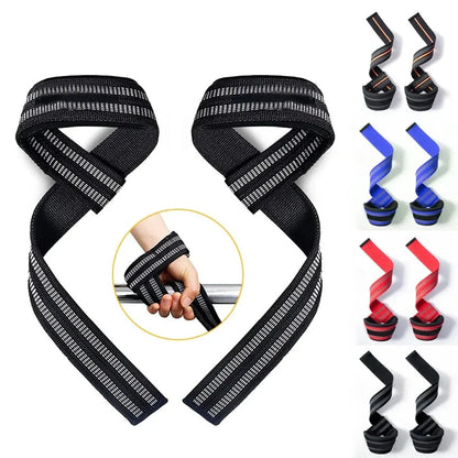 1Pair Lifting Wrist Straps for Weightlifting - Power Cotton Weight Lifting Wrist Wraps to Lift Heavier with a Silicone Grip