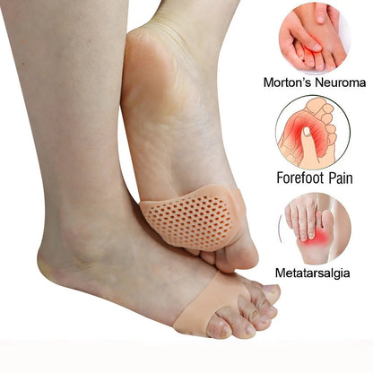 2/4Pcs Gel Metatarsal Pads Ball of Foot Cushions