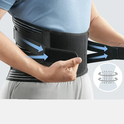 1Pcs Adjustable Lumbar Back Brace Anti-skid Waist Support Belt for Lower Back Pain Relief, Herniated Disc, Scoliosis, Sciatica