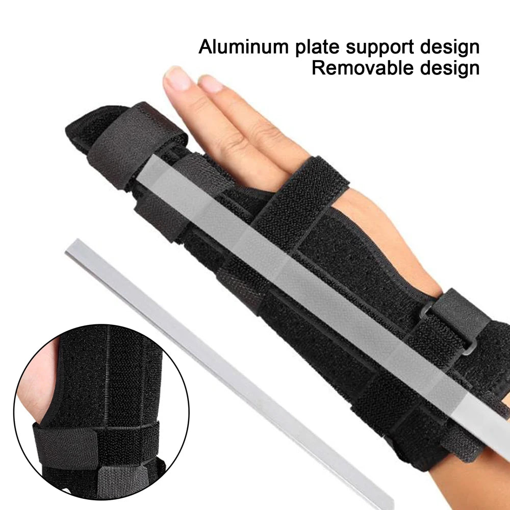 1Pcs Finger Splint Hand Brace, Little Finger Cast Trigger Finger Immobilizer Straightener, Ulnar Gutter Splint Support