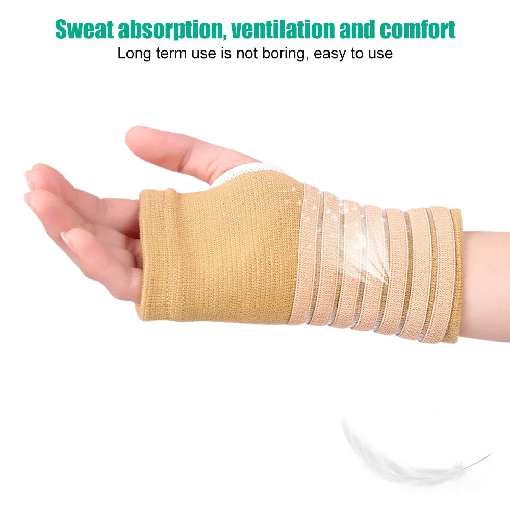 1Pair Tunnel Wrist Brace Support Sprain Forearm Splint Band Strap Wristband Wrist Support Weight Lifting Gym Training Wraps