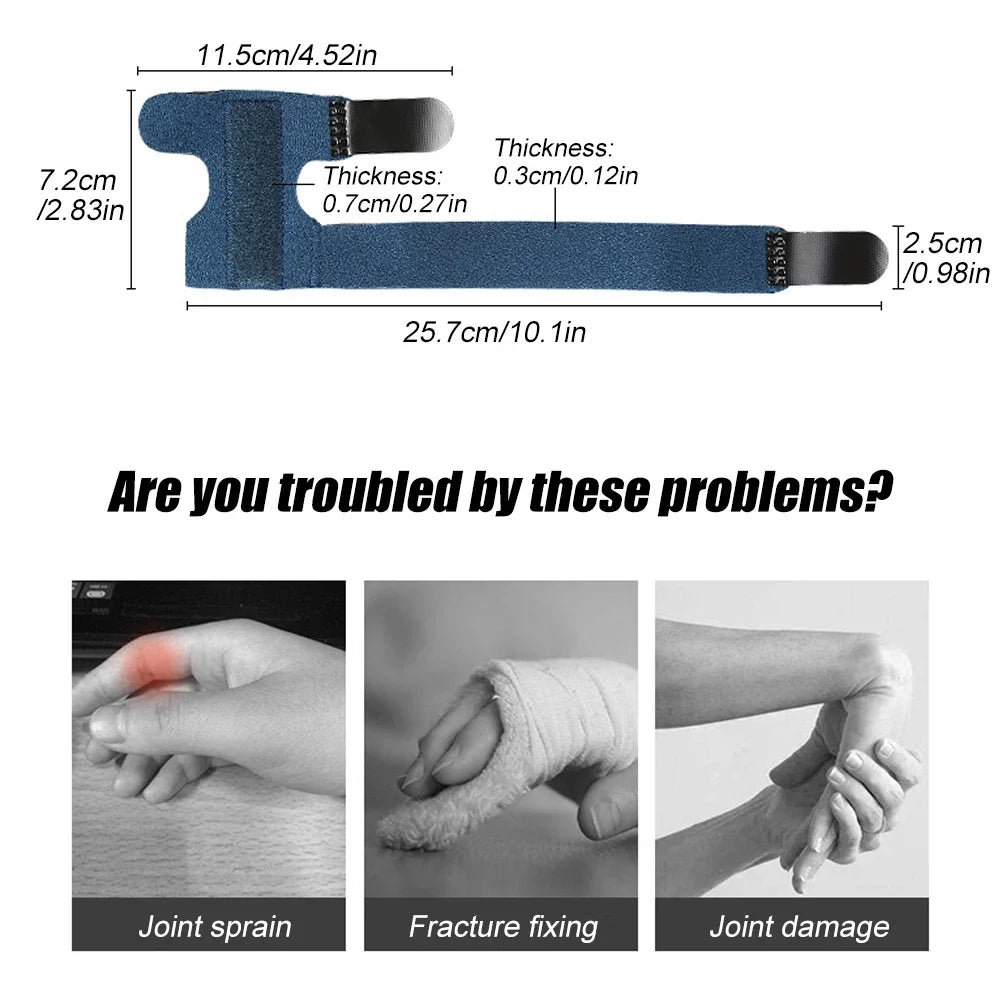 1Pcs Adjustable Finger Splint Brace for All Fingers Tendon Release Pain Relief Built-in Aluminum Alloy Mallet Finger Brace