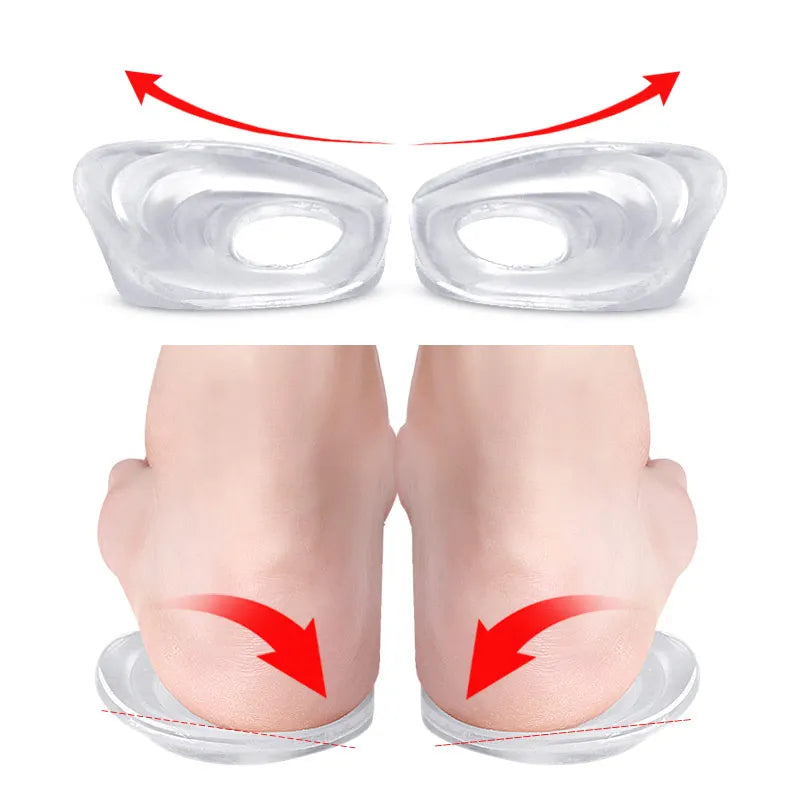 2Pcs/Pair Moisturizing Gel Heel Socks Cracked Soft Foot Protectors Relieve Heel Pain Feet Care Tool for Men and Women