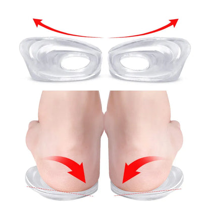 2Pcs/Pair Moisturizing Gel Heel Socks Cracked Soft Foot Protectors Relieve Heel Pain Feet Care Tool for Men and Women