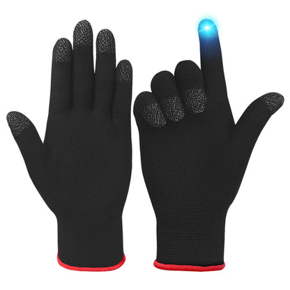 1Pair Winter Touch Screen Game Controller Sweat Proof Gaming Finger Gloves Non-Scratch Sleeve Sensitive Nylon Mobile Touch