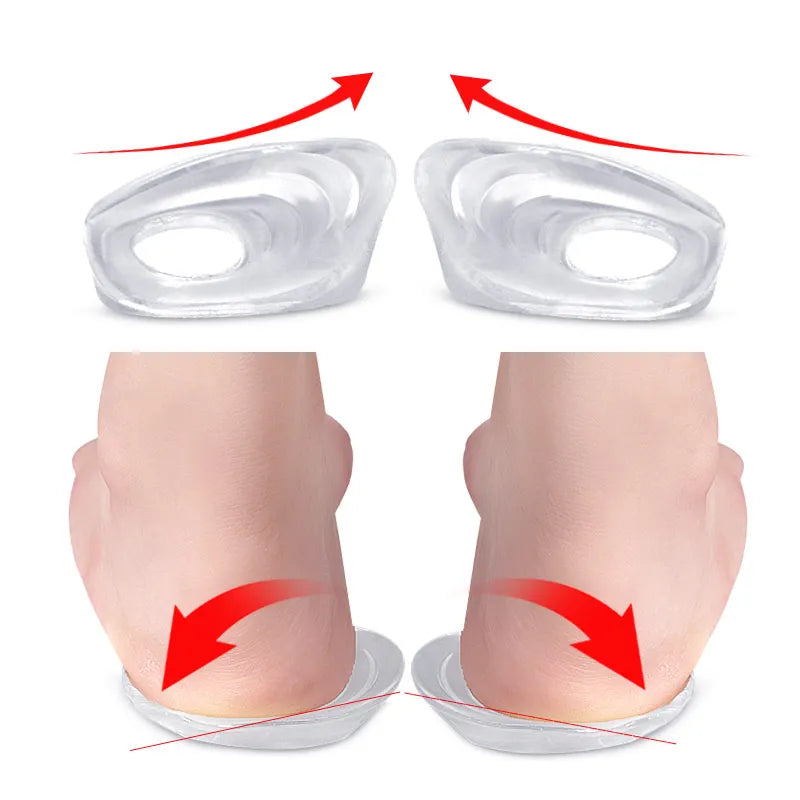 2Pcs/Pair Moisturizing Gel Heel Socks Cracked Soft Foot Protectors Relieve Heel Pain Feet Care Tool for Men and Women