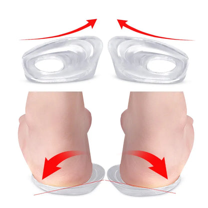 2Pcs/Pair Moisturizing Gel Heel Socks Cracked Soft Foot Protectors Relieve Heel Pain Feet Care Tool for Men and Women