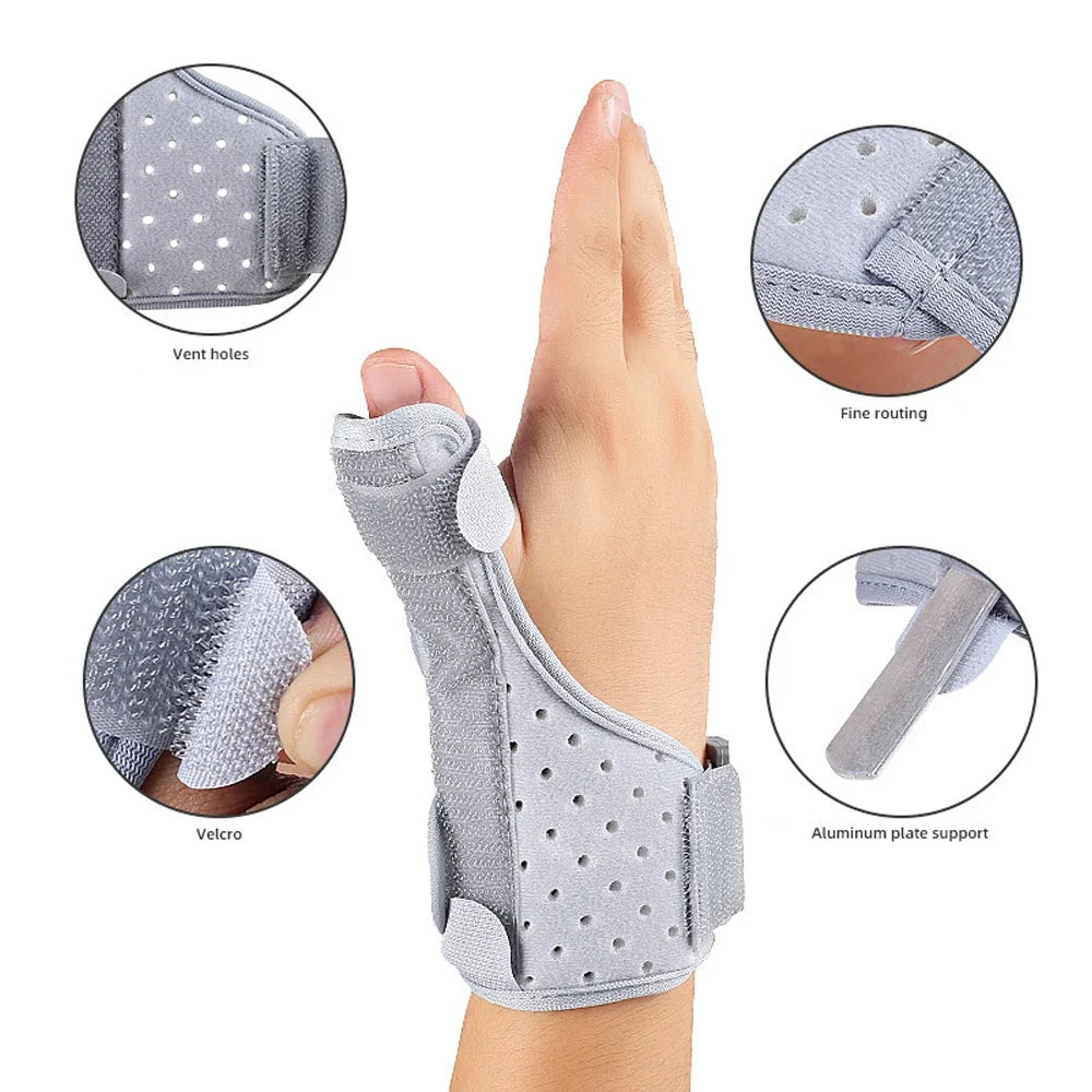 1Pcs Sport Wrist Thumbs Stabilizer Splint Hands Support Adjustable Finger Holder Protector Brace Protective Sleeve