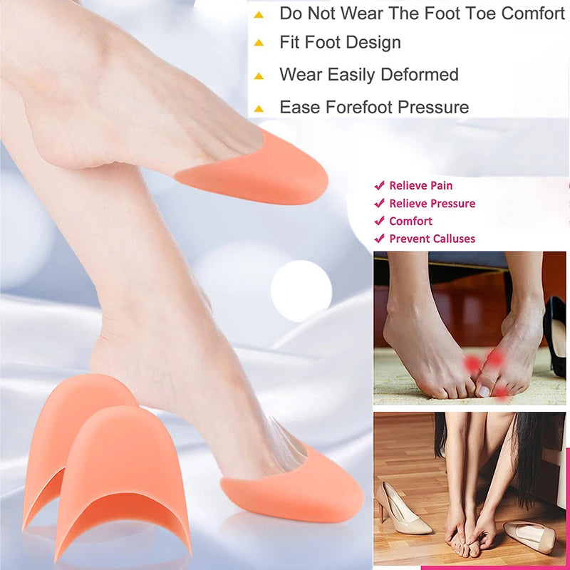 2Pcs Gel Pointe Ballet Dance Shoe Toe Pads Toe Protector Soft  Toe Covers High Heels Toe Caps