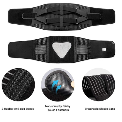 1Pcs Adjustable Lumbar Back Brace Anti-skid Waist Support Belt for Lower Back Pain Relief, Herniated Disc, Scoliosis, Sciatica