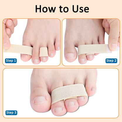 10Pcs Hammer Toe Straightener Toes Wraps Splints for Correcting Crooked Toe & Overlapping Toes Protector Separator