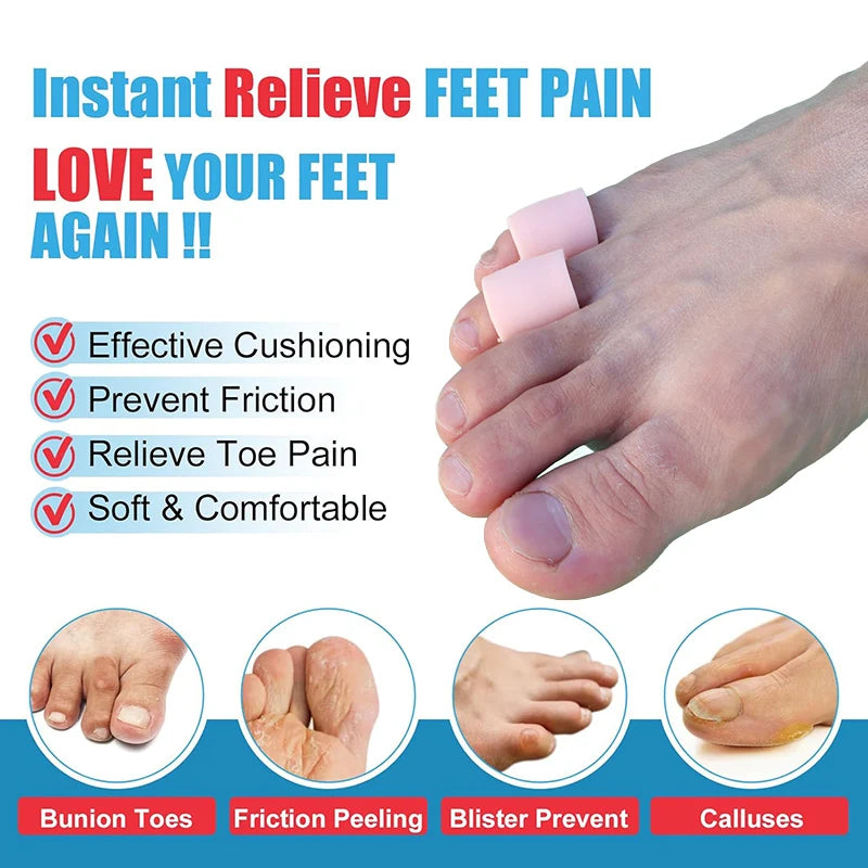 2Pcs Pinky Toe Sleeves Protectors  from Rubbing Ingrown Toenails