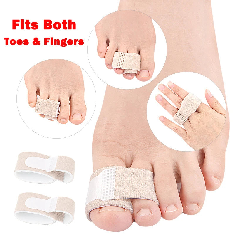 1/2/5/10Pcs Fabric Toe Wraps for Women and Men Toe Splints for Broken Toe Hammer Toe Crooked Toe and Curled Toe