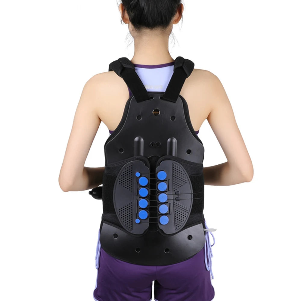 TLSO Thoracic Full Back Brace - Treat Kyphosis, Osteoporosis, Compression Fractures, Upper Spine Injuries, Pre or Post Surgery