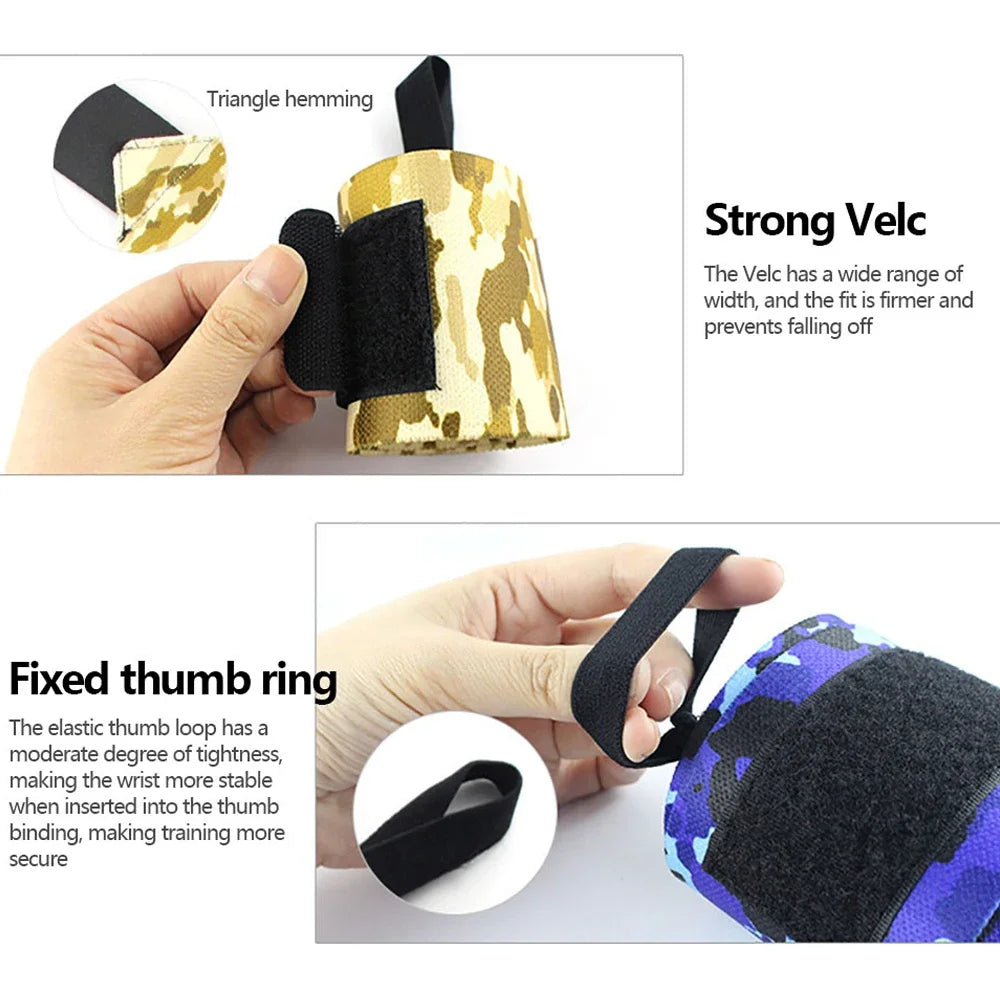 Weightlifting Wrist Wraps Wrist Support with Heavy Duty Thumb Loop - Best Wrap for Powerlifting, Strength Training, Bodybuilding