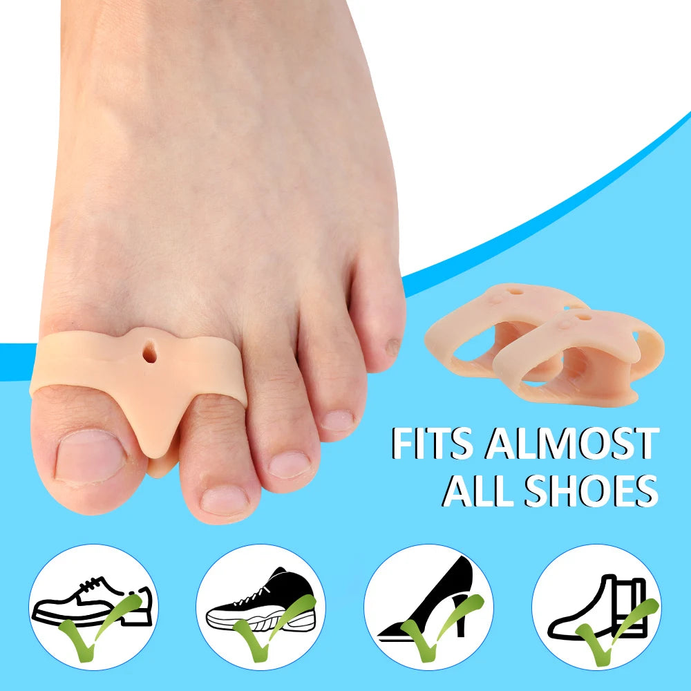 2Pcs Gel Bunion Correctors Toe Separator Spacers