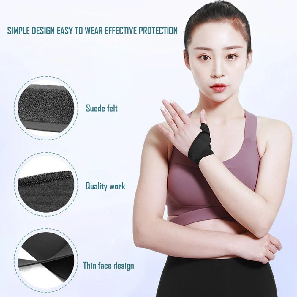 1Pcs Sport Wrist Thumbs Hands Support Adjustable Finger Holder Protector Brace Protective Sleeve for Trigger Finger, Pain Relief