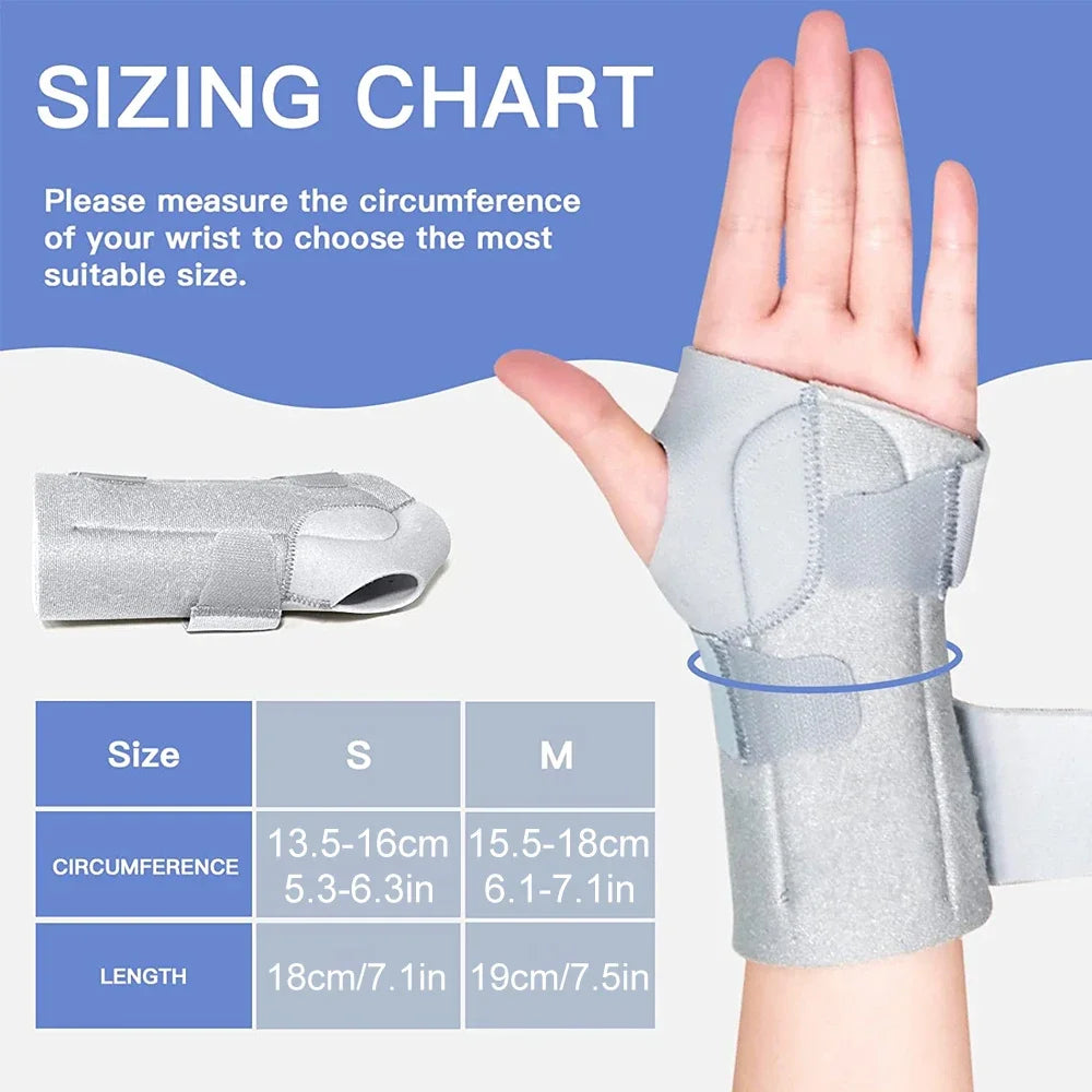 GOMOREON 1Pcs Adjustable Wrist Support Brace Carpal Tunnel Wrist Compression Wrap for Arthritis Tendinitis Pain Relief