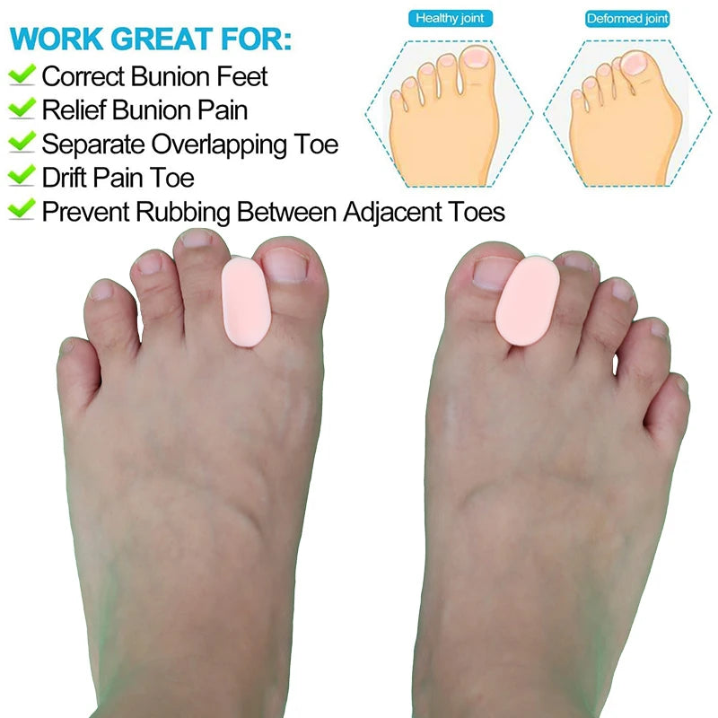 2/4Pcs Gel Toe Separators Bunion Pads Toe