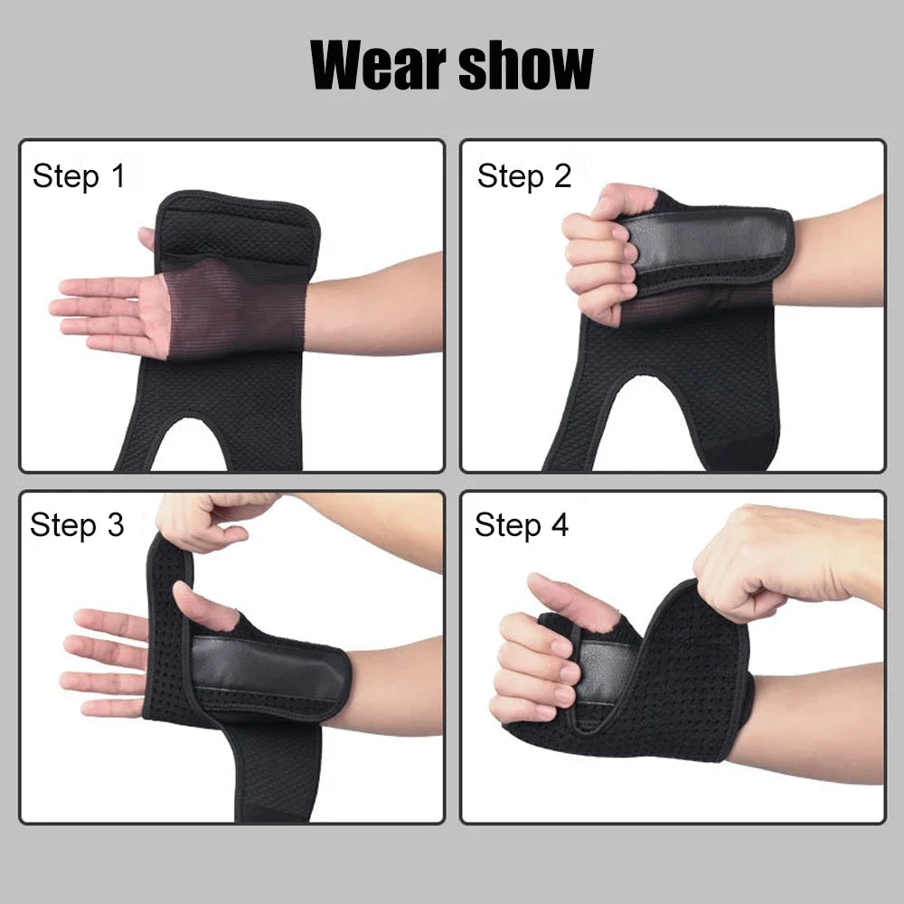 1Pcs Wrist Hand Palm Brace Support with Metal Removable Splint Stabilizer for Tendonitis, Arthritis, Carpal Tunnel Syndrome