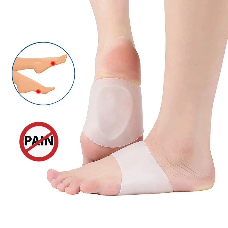 2Pcs/Pair Gel Arch Support Sleeves for Plantar Fasciitis Flat Foot Pain Relief Foot Compression Cushions Foot Care Tool