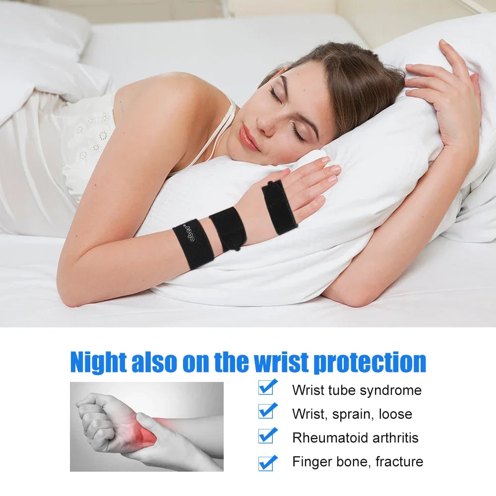 Wrist Hand Palm Brace Support with Metal Splint Stabilizer for Tendonitis, Arthritis, Sprains Strains, Carpal Tunnel Syndrome