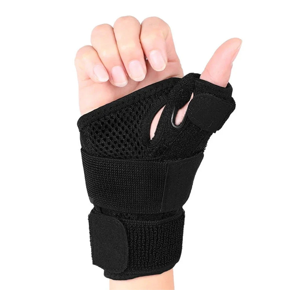 1Pcs Sports Wrist Brace Sprain Prevention Wrist Protector Adjust-to-Fit Thumb Stabilizer,  For Men and Women