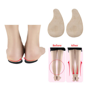 1Pair Supination Insoles Over-Pronation Inserts Heel Insoles for Foot Alignment Knee Pain Bow Legs and Osteoarthritis